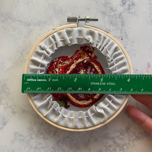 Sold on Etsy. Pomegranate 3D embroidery 🌿❤️ - Picture 5 of 5